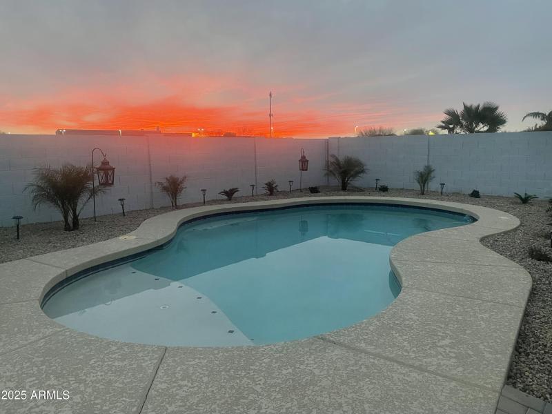 SUNSET SWIMMING IS THE BEST