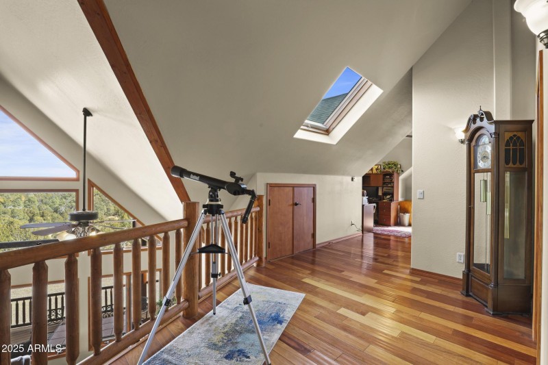 upstairs