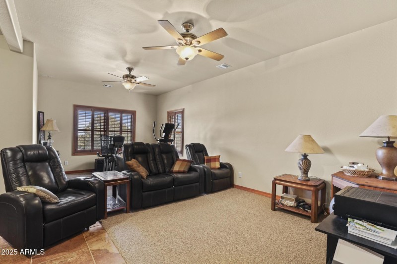 finished basement bedroom/game room