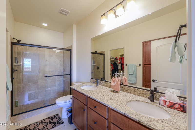 Master bath tile shower