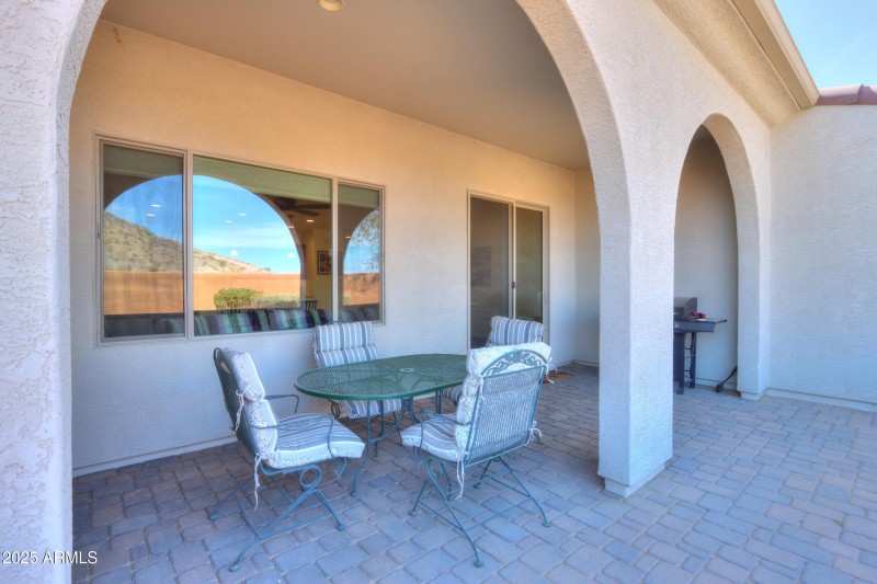 Spacious patio