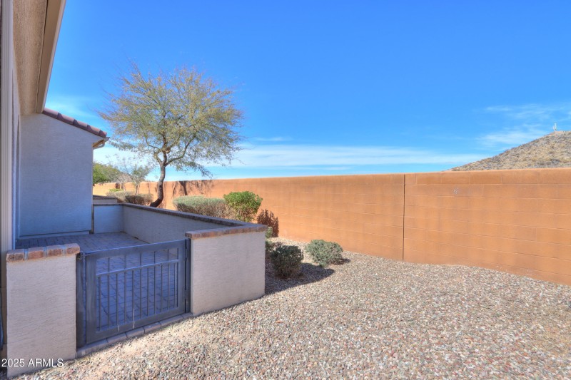 Private gated courtyard