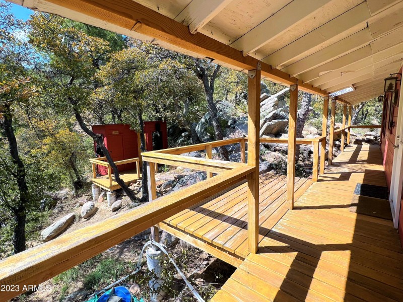 Wrap around deck