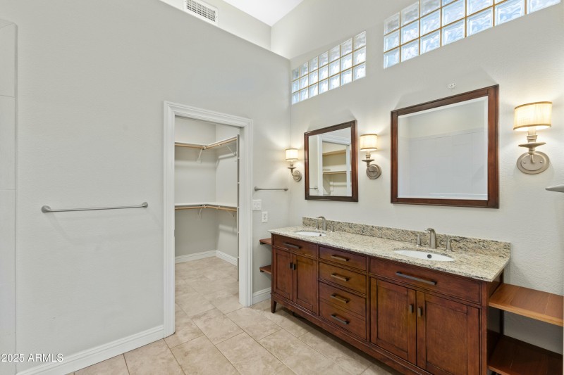 Primary Bedroom has dual sinks