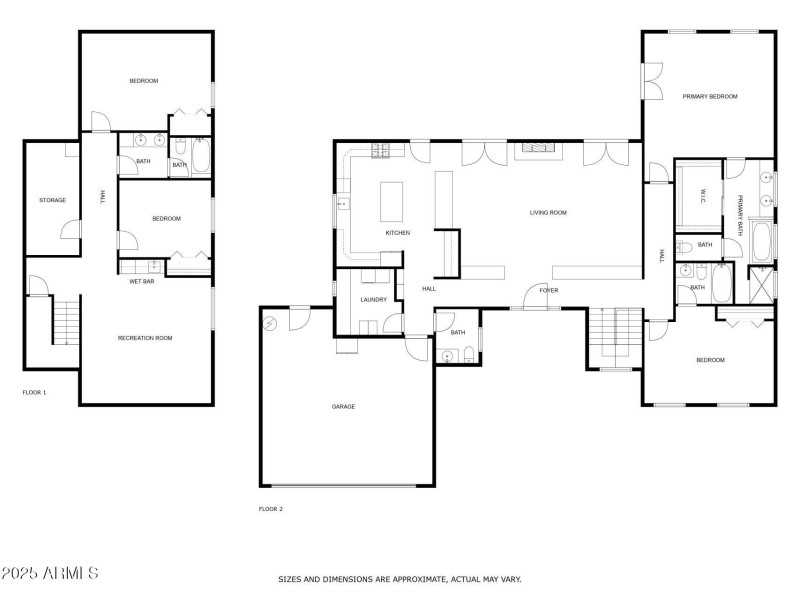 Floorplan - main and basement level