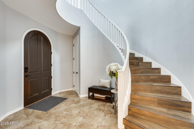 Wood Spiral Staircase
