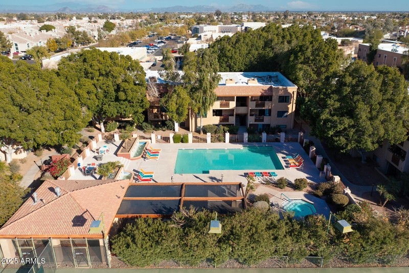 Your unit 261 overlooks North Pool