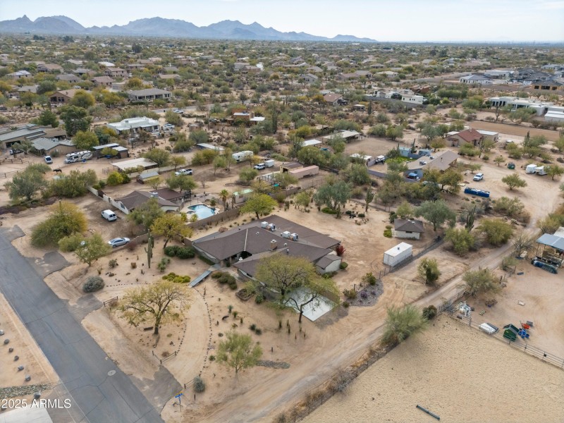 Aerial looking southeast
