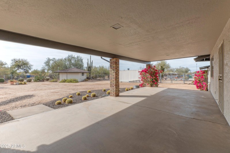 Covered patio