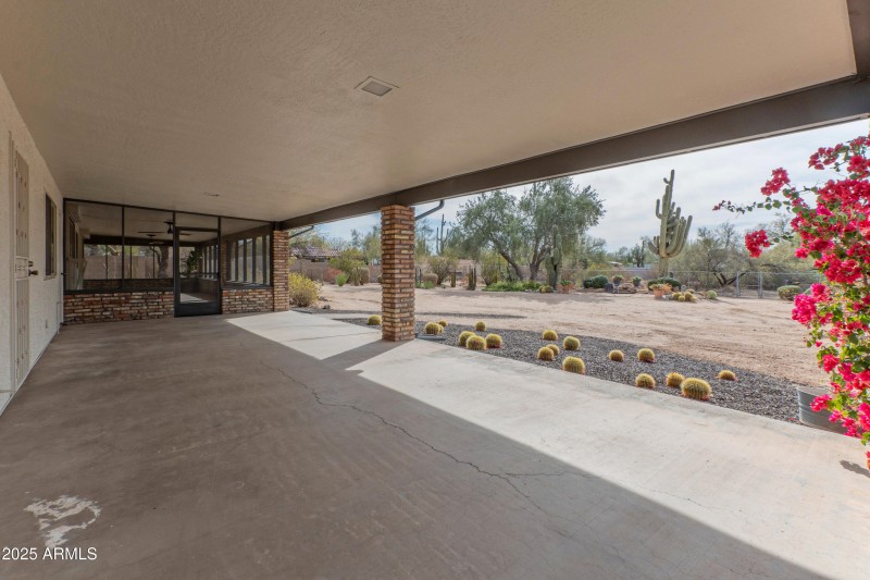Covered patio