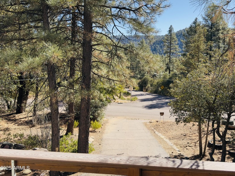 VIEW OFF FRONT DECK