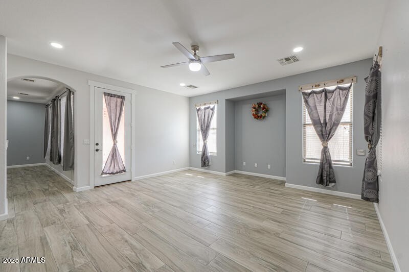 Family room towards rear exit