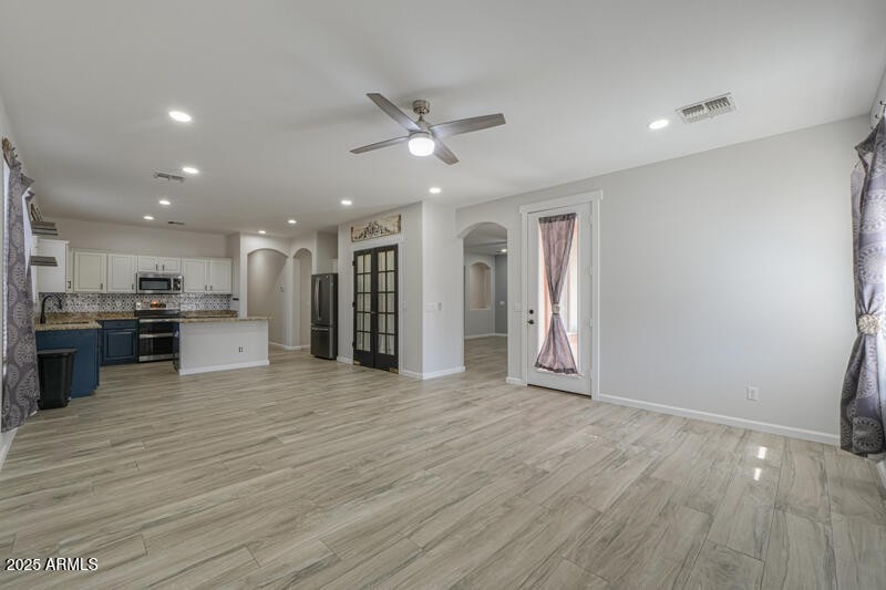 Great room towards kitchen