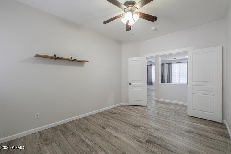 Den towards double door entry