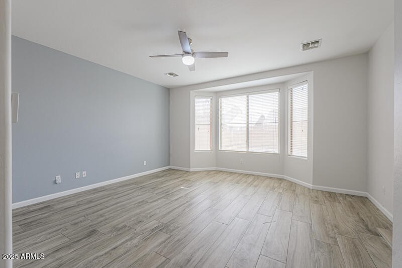 Primary suite facing rear