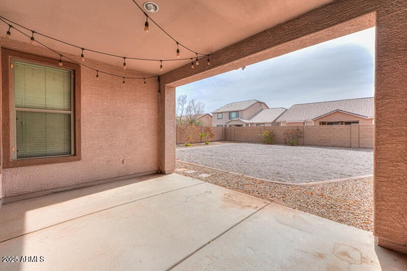 Rear covered patio