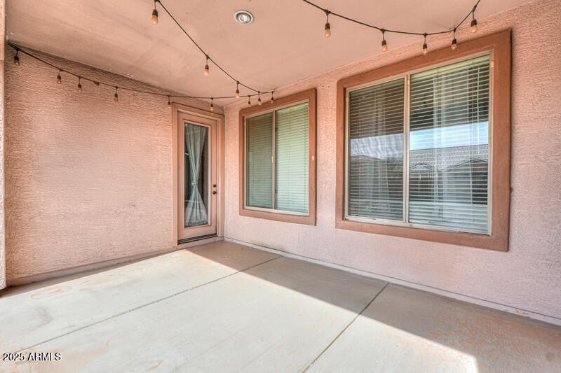 Rear covered patio