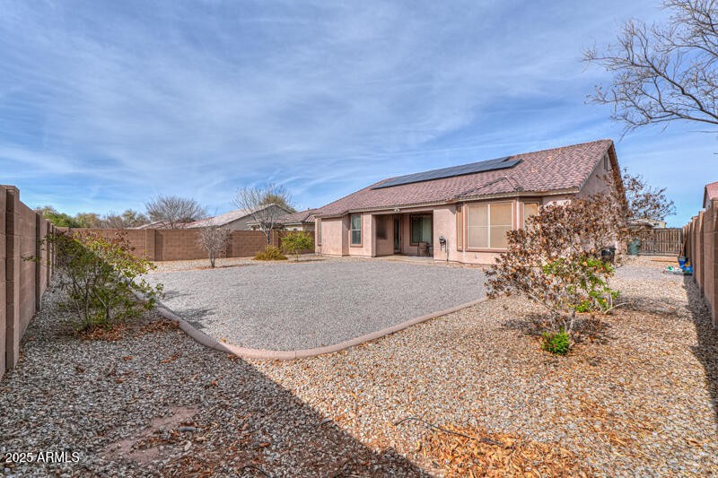 Rear of home