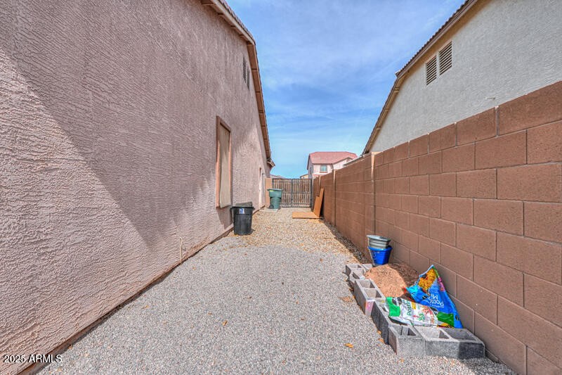 East side yard