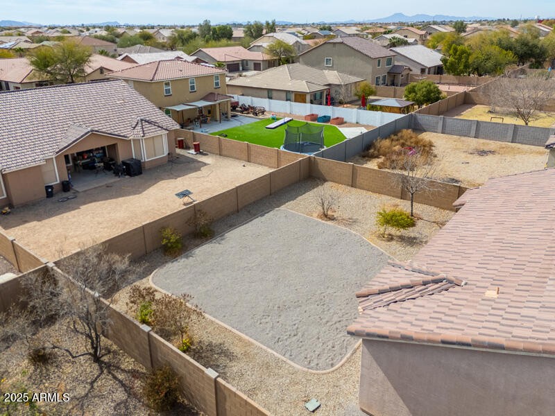 Aerial rear yard
