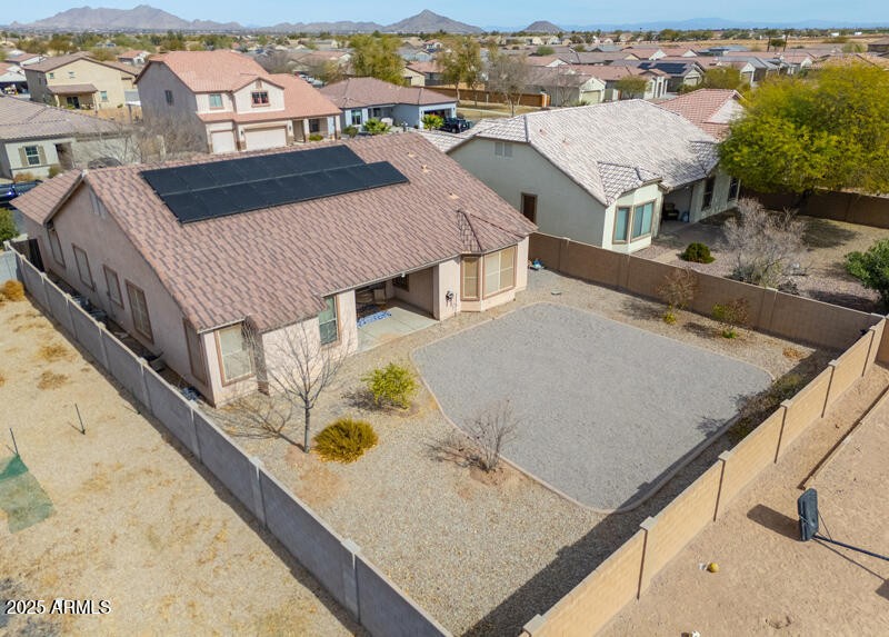 Rear yard aerial from SW