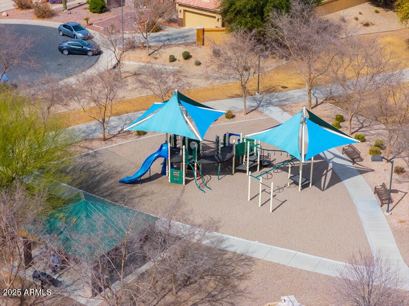 Community park at end of cul de sac