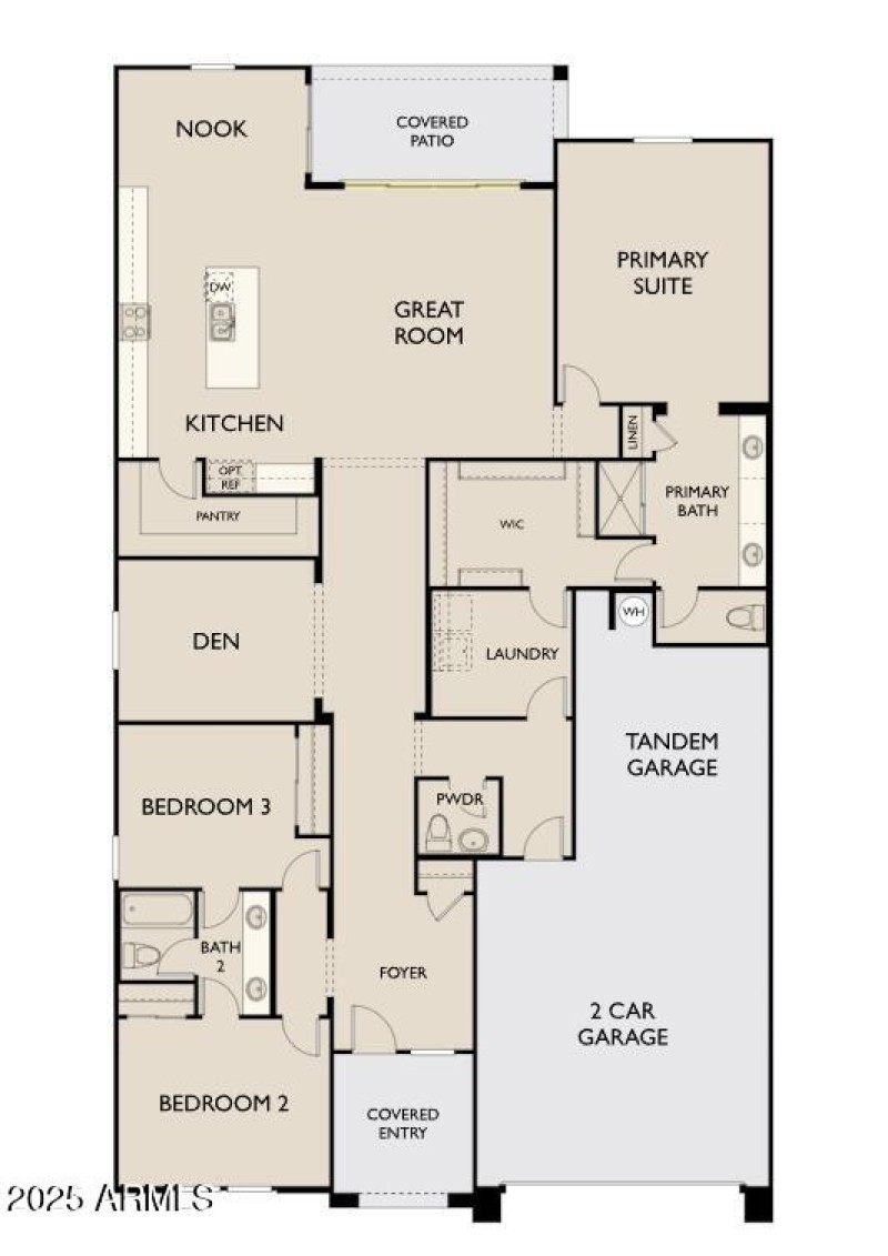 Topaz Floorplan R- Garage