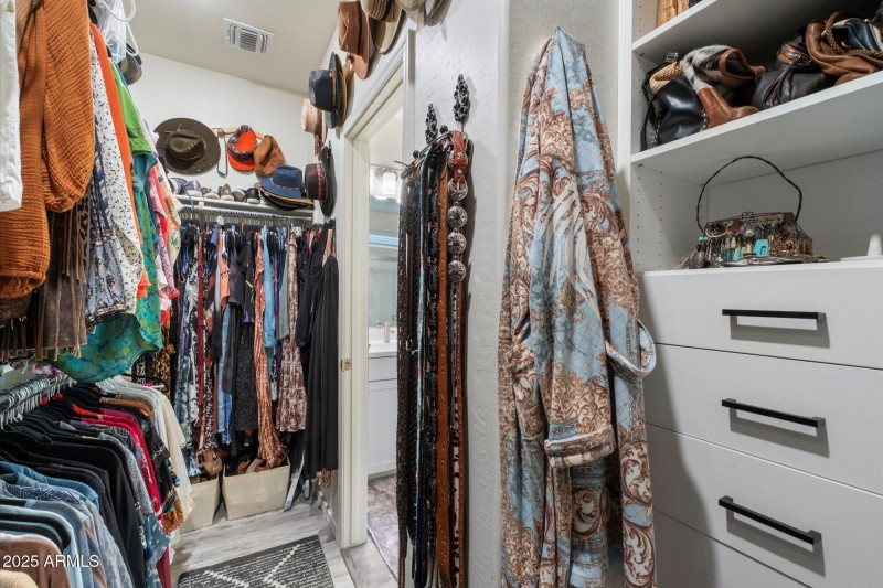 Primary Suite has remodeled closet