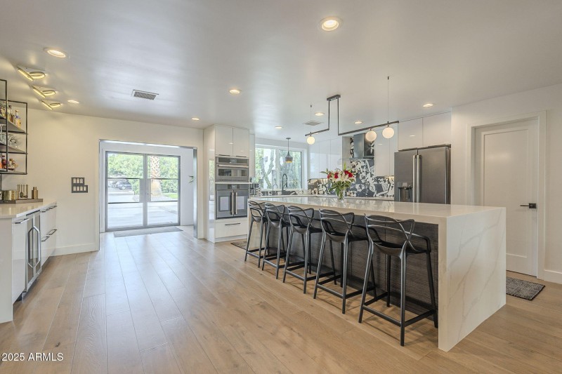 Entrance, Kitchen and wetbar