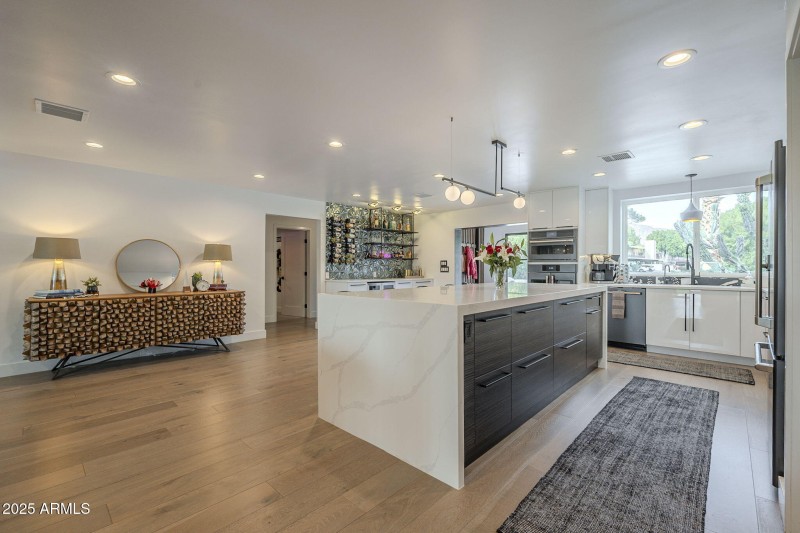 Large open kitchen