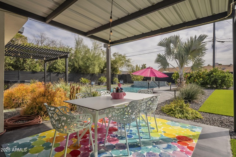 Large covered patio