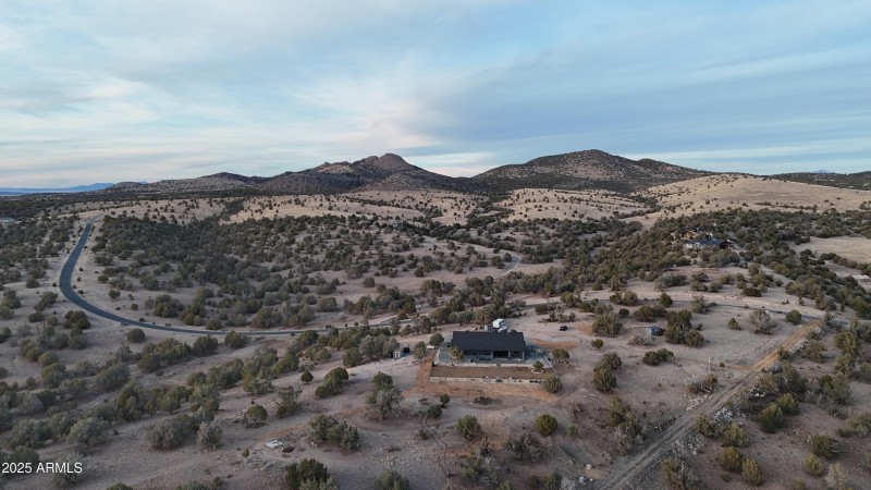 AERIAL DRONE SHOT FROM SOUTH END OF LOT