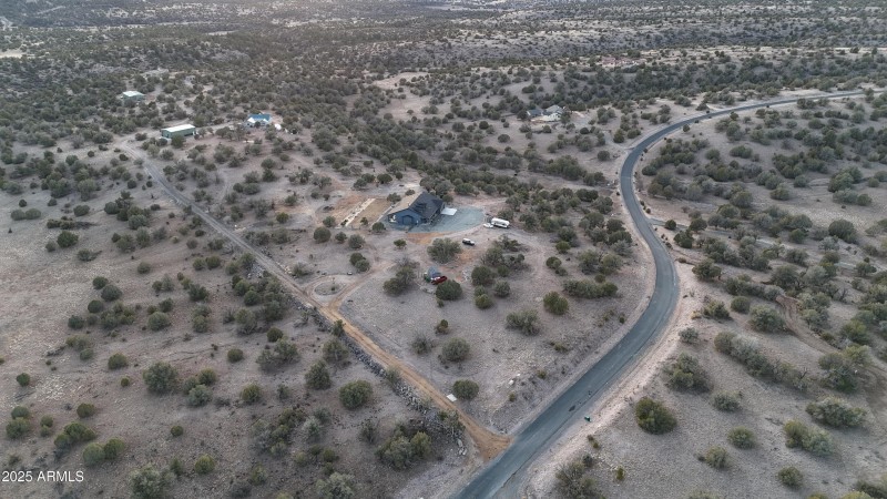 AERIAL DRONE SHOT FROM NE CORNER OF LOT