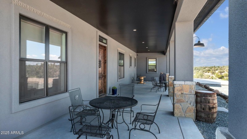 Oversized front patio