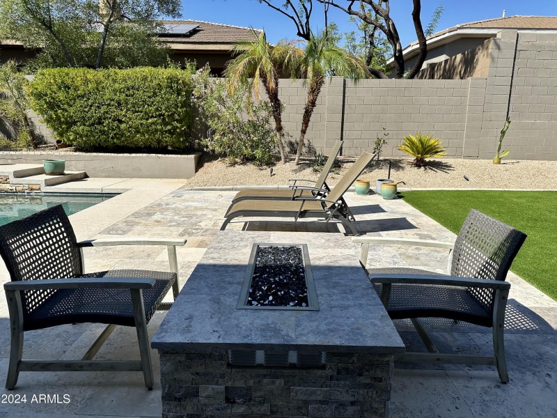 Outdoor lounging areas