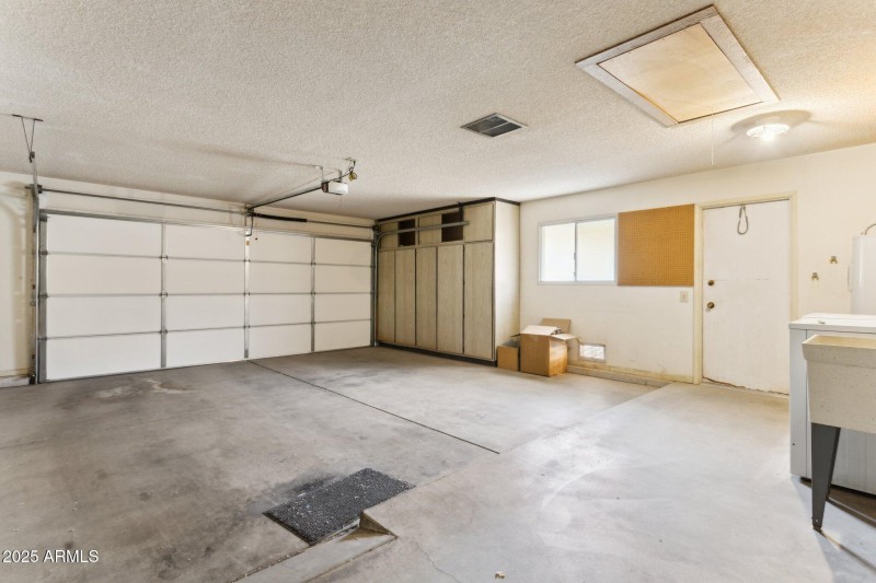 Garage with golf cart storage