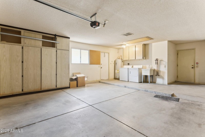 Laundry in Garage