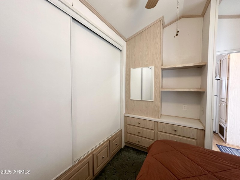 BUILT IN DRESSER W/ MIRROR
