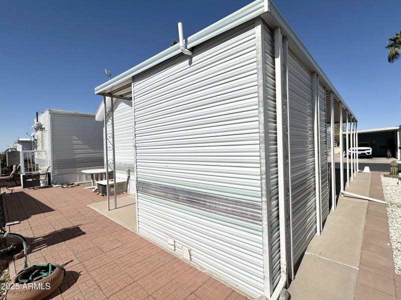 BACK OF SHED/PATIO AREA