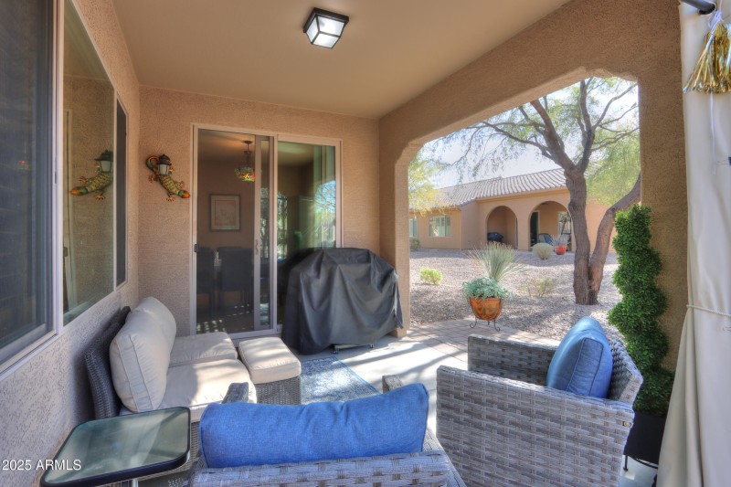 Covered patio