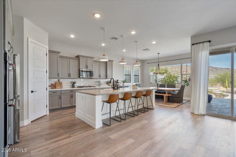 Mountain Views looking intoKitchen