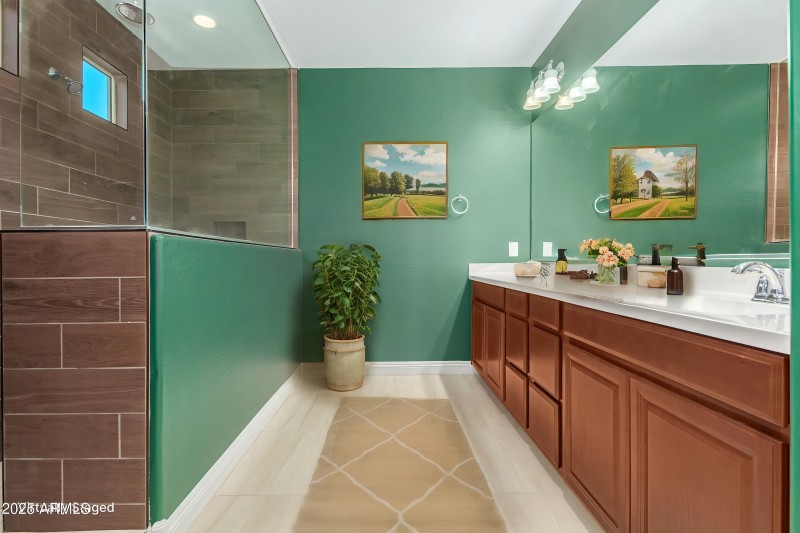 Primary Bathroom - Virtually Staged