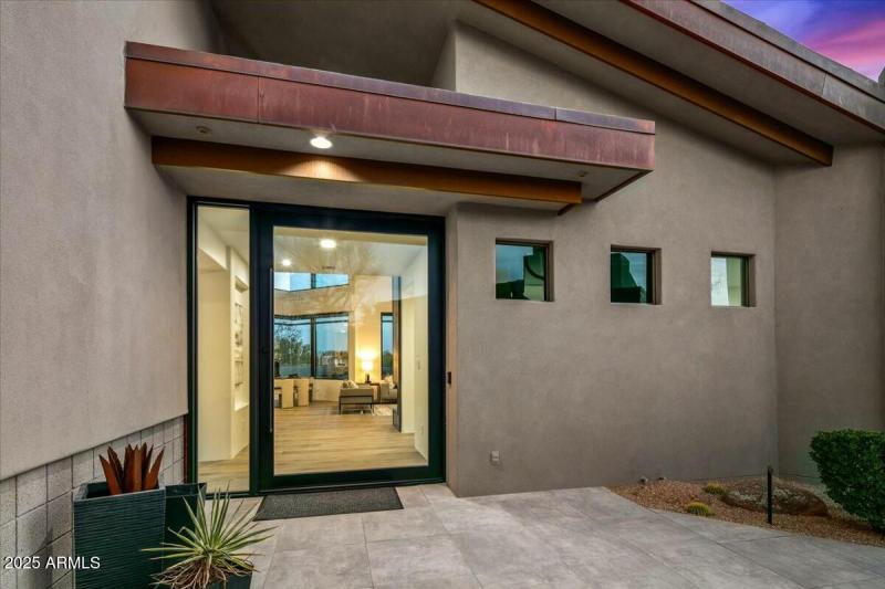 Glass Pivot Front Door