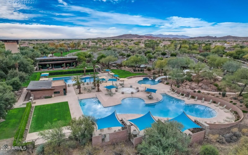 Vistancia Aerial pool slides
