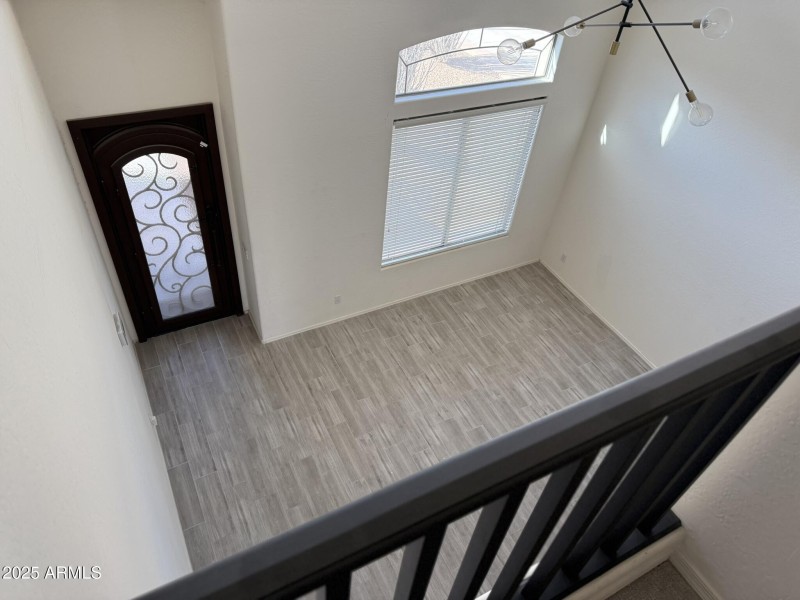 View of Front Door & Great Room from Lof
