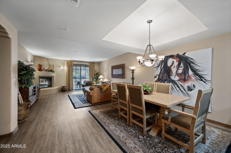 Dining to Living Area