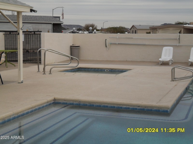 Corner of pool - spa