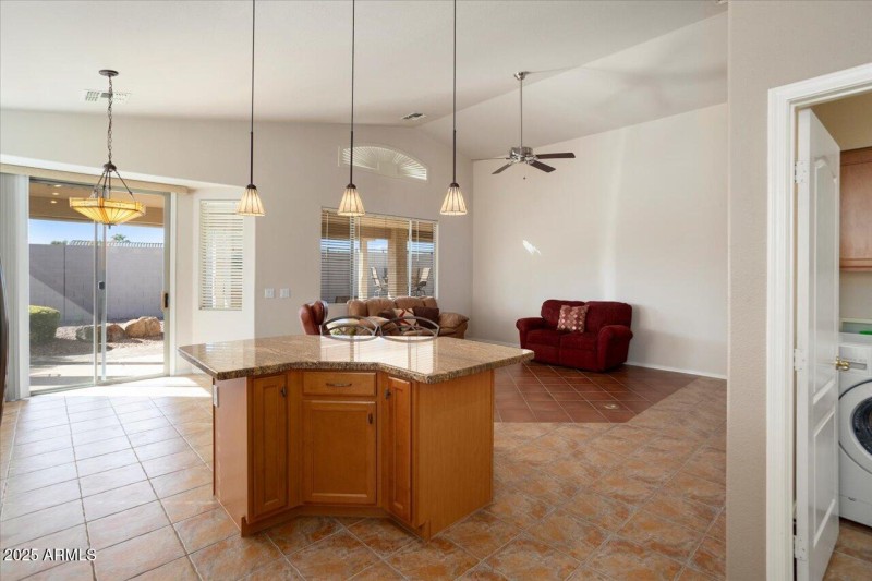 Kitchen to Living Room View to South