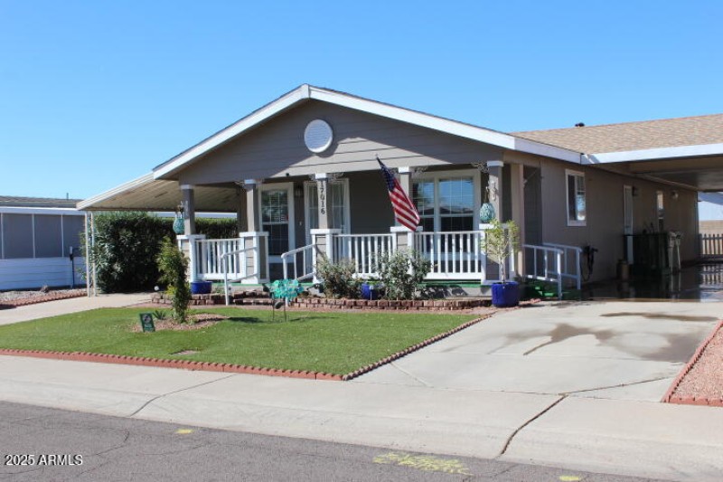 Carport with Doorway to Home