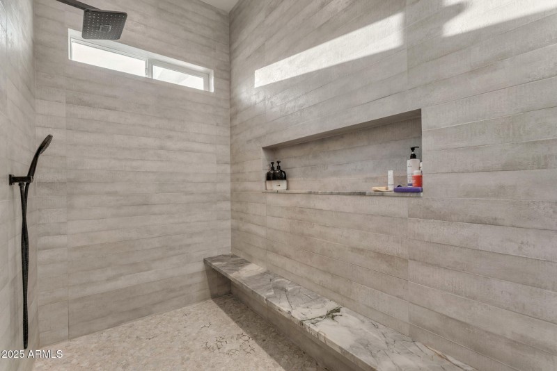 Master shower